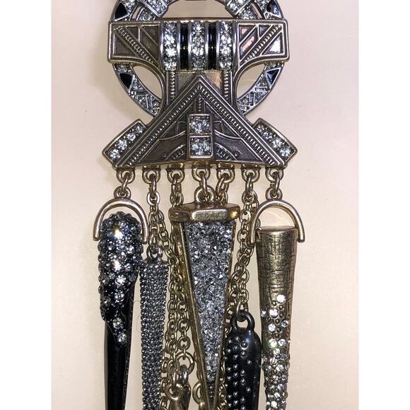 CHLOE + ISABEL noir deco warrior statement necklace - N103 - Picture 3 of 6